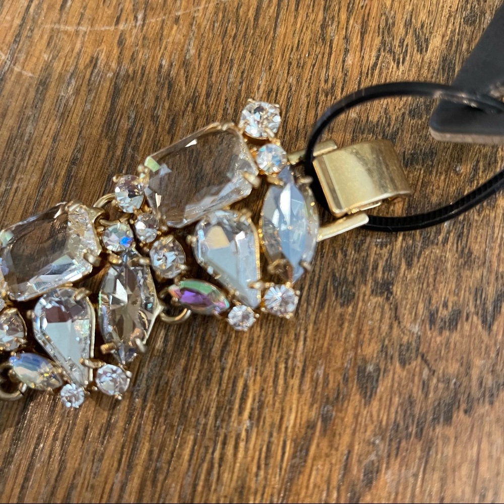 J Crew Clear Crystal Marquise Statement Bracelet - Picture 4 of 8